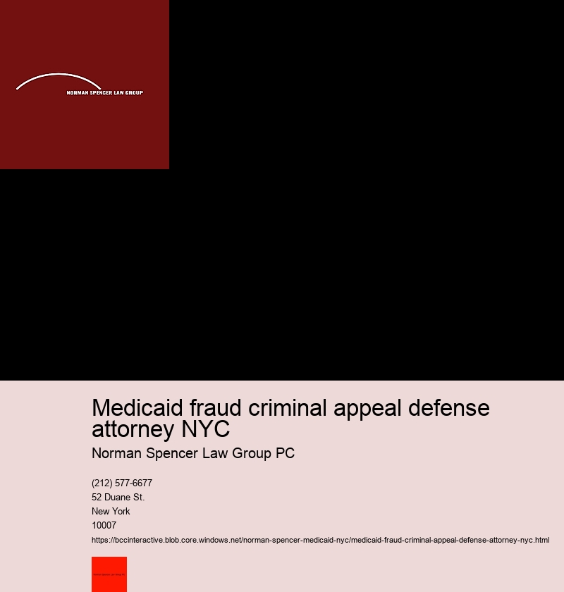 Legal consequences of Medicaid fraud in New York City